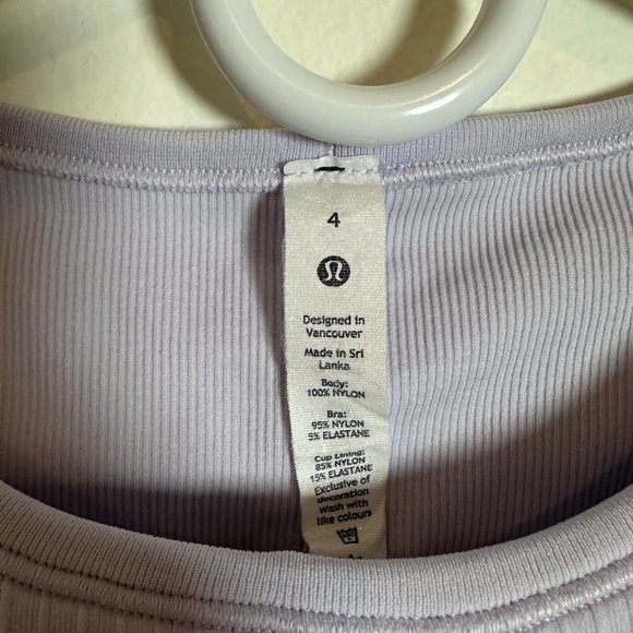 Lululemon Ebb to Street Long Sleeve Shirt Lavender Dew Size 4 - Picture 3 of 4